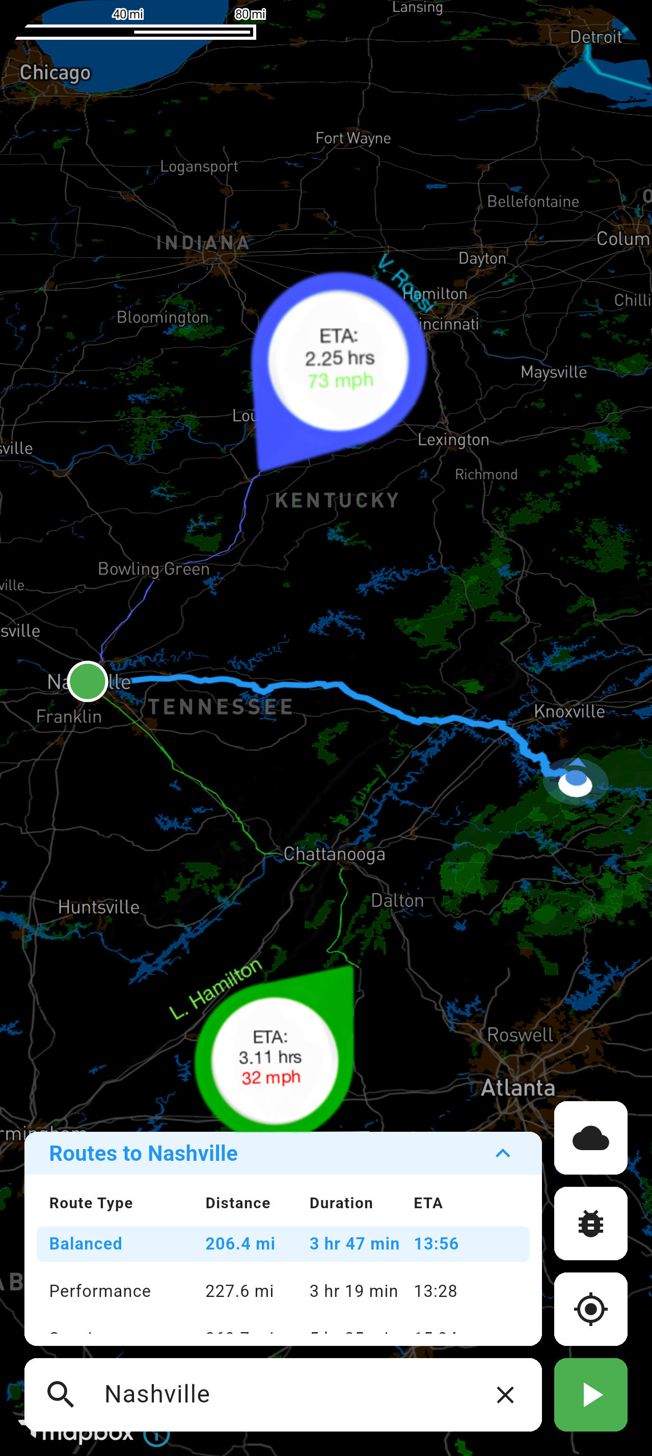 Group Drive Route Overview